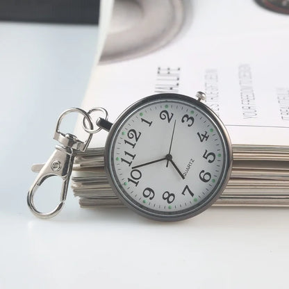 Mini Cute Quartz Pocket Watch - Compact Keyring Watch for Nurses, Doctors, Students, and Everyday Gifts