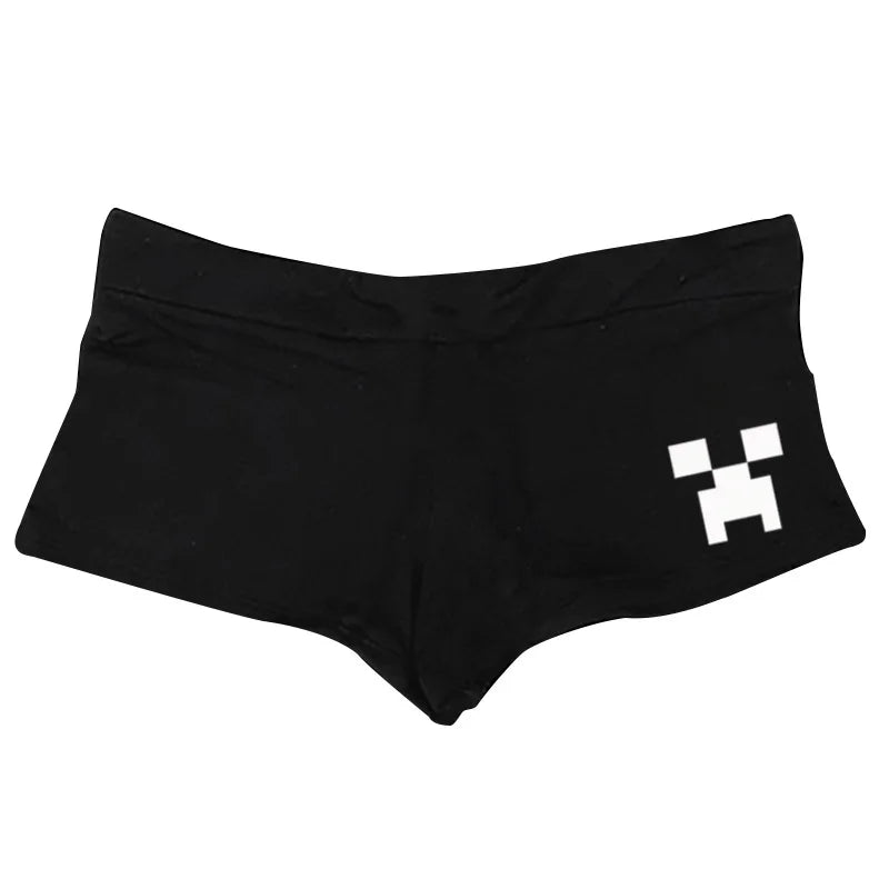 Harajuku Letter Print Y2K Shorts — Punk, Goth, Hiphop, Vintage Streetwear Half Pants for Women