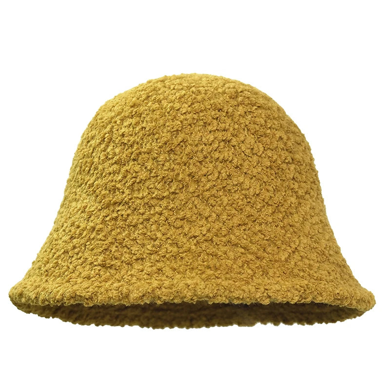 Anime K-Pop Demon Hunters Zoey Cosplay Hat – Unisex Retro Fisherman Cap, Yellow Warm Autumn Winter Halloween Accessory