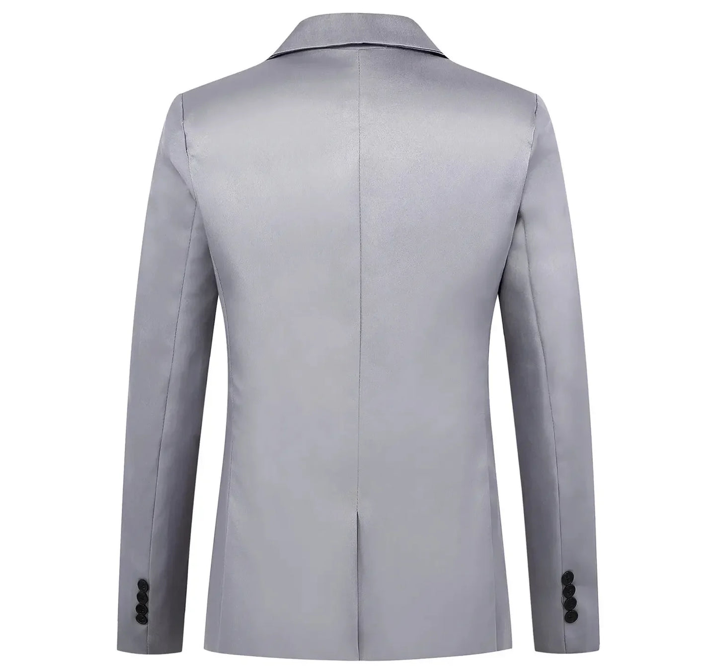 Men’s Casual Business Slim Fit Suit Jacket — Trendy Autumn Single-Button Formal Blouse, Non-Iron Solid Color