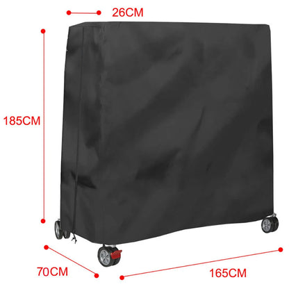 Heavy Duty Waterproof Ping Pong Table Cover - 210D Oxford Cloth Indoor/Outdoor Table Tennis Storage Accessories
