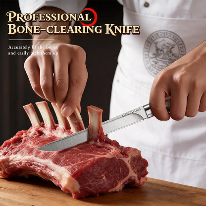 M390 Stainless Steel Meat Knife Set - 1/2/3-Piece Ultra-Sharp 62HRC Kitchen Cutting Knives for Meat, Fruit & Bone Removal