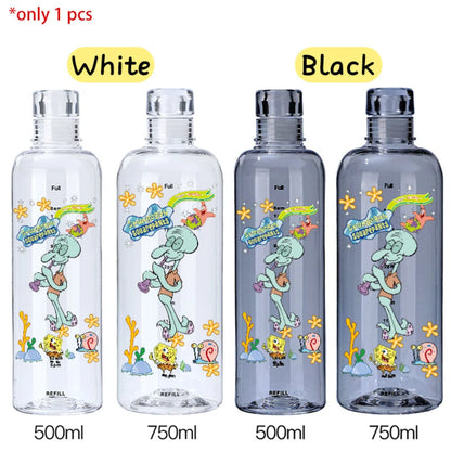 SpongeBob Graduated Water Cup - 500ml/750ml BPA-Free Plastic Bottle