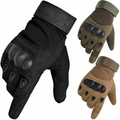Tactical Motorcycle Gloves for Men & Women – Knuckle Protection, Full Finger Hunting, Shooting, & Cycling Bike Gloves