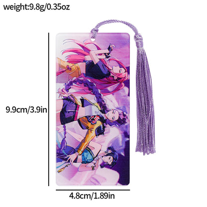 Kpop Demon Hunters Huntrix Cartoon Bookmarks – Cute Anime Stationery for Fans & Book Lovers