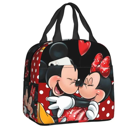 Custom Mickey Mouse Insulated Lunch Bag – Cartoon Thermal Cooler Lunch Box for Kids, Men & Women School Tote