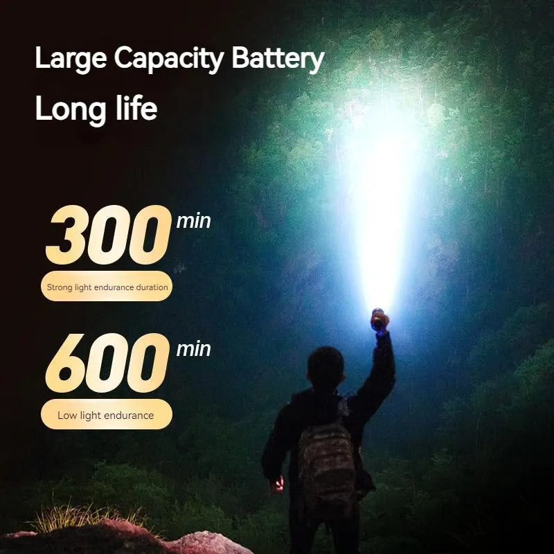 Philips 2025 New EDC Portable Rechargeable LED Flashlight – Self Defense, Camping & Hiking Tool