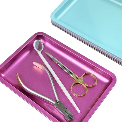 Stainless Steel Dental Sterilization Tray – Medical Instrument Disinfection Rack for Dentistry Tools & Clinical Use