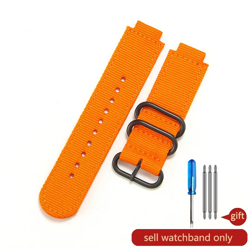 16mm Premium Nylon Canvas Watch Strap for Casio DW-5600 DW-5610 GW-B5600 - Convex Interface Replacement Wristband
