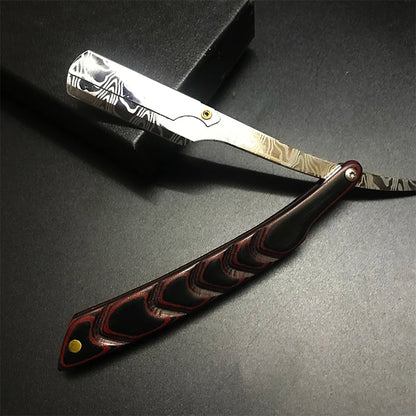 Men's Professional Manual Shaver – Stainless Steel Straight Edge Barber Razor, Folding Beard Cutter Gift
