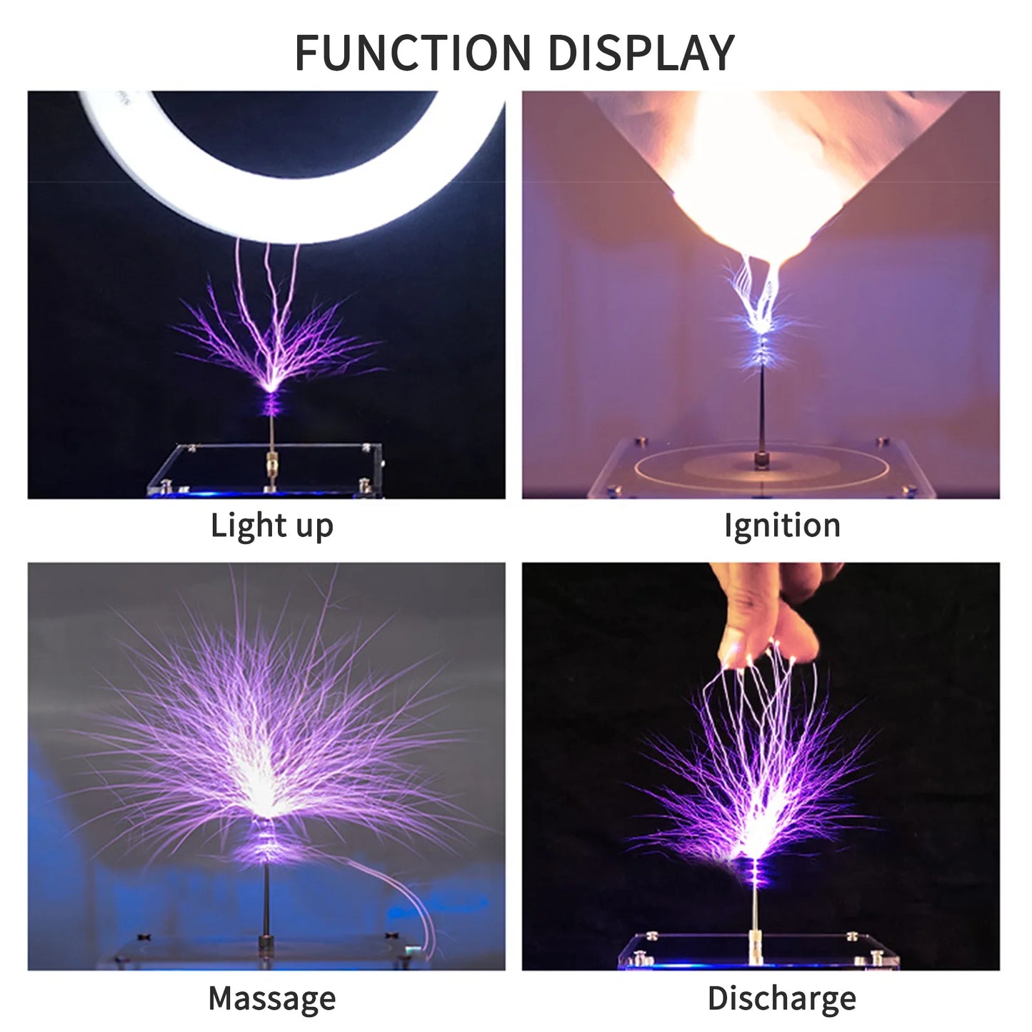 Bluetooth Music Tesla Coil – Arc Plasma Speaker with Wireless Transmission, Experimental Desktop Toy Model