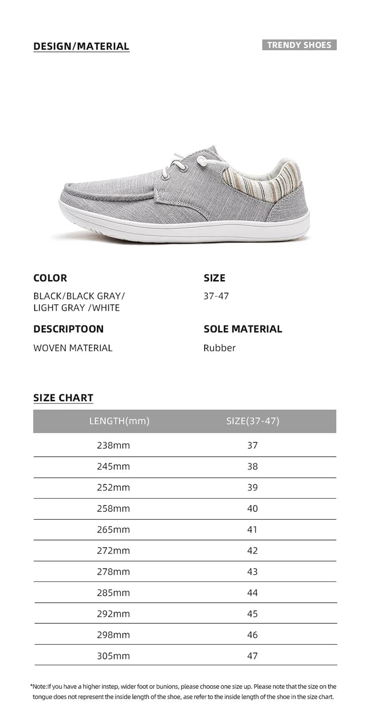 HOBIBEAR Men’s Barefoot Loafers – Lightweight Wide Toe Casual Sneakers for Women, Non-Slip Comfortable Boat Shoes   1/2