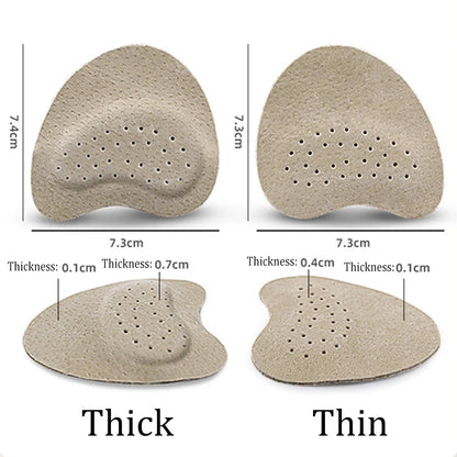 4pcs Anti-Slip Leather Forefoot Pad: Sandal Stickers for Women's High Heels - Pain Relief Insert Insoles with Toe Cushion Foot Care