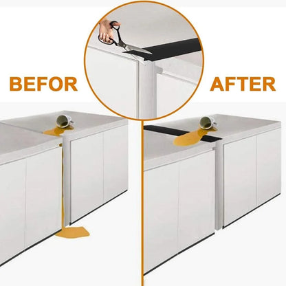 Silicone Stove Counter Gap Cover - Heat Resistant, Oil and Dust Seal Mat for Gas Stove Slit Cleaning and Protection