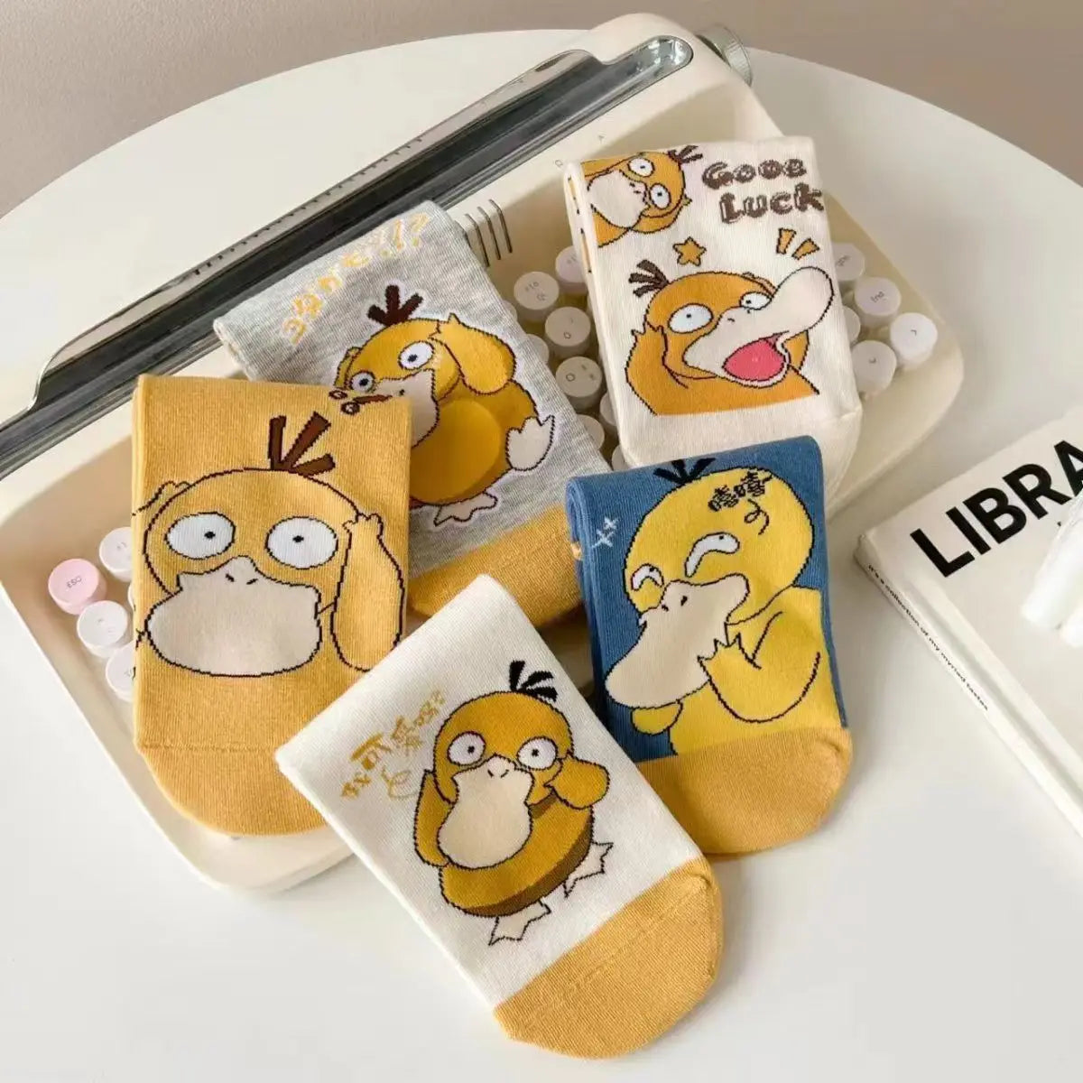 Cute Anime Cartoon Socks - Women's  Low-Cut 3D Graphic Socks