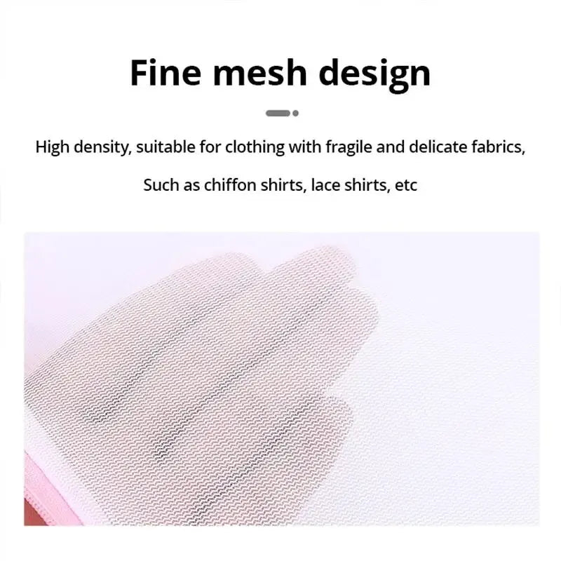 Transparent Zippered Laundry Mesh Pocket Set - 2Pcs/7Pcs, 6 Sizes, Reusable & Sturdy for Washing Machine Protection