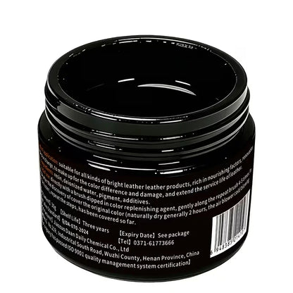 Brown Leather Recoloring Balm 30g - Leather Dye for Shoes, Furniture, Bags, and Accessories