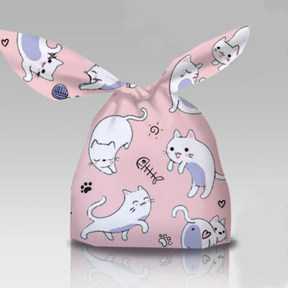 50Pcs Easter Rabbit Ear Cookie Candy Gift Bags - Plastic Pouches for Baking Packaging, Biscuits, Easter Decoration, and 2024 Birthday