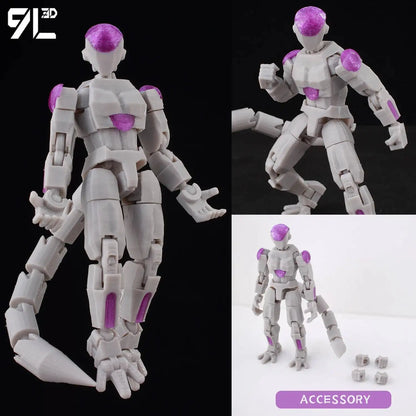 9L3D Articulated Lucky13 & Dummy13 Action Figure - Dragon Ball Goku, Vegeta & Beerus Anime Collectible Toy for Boys