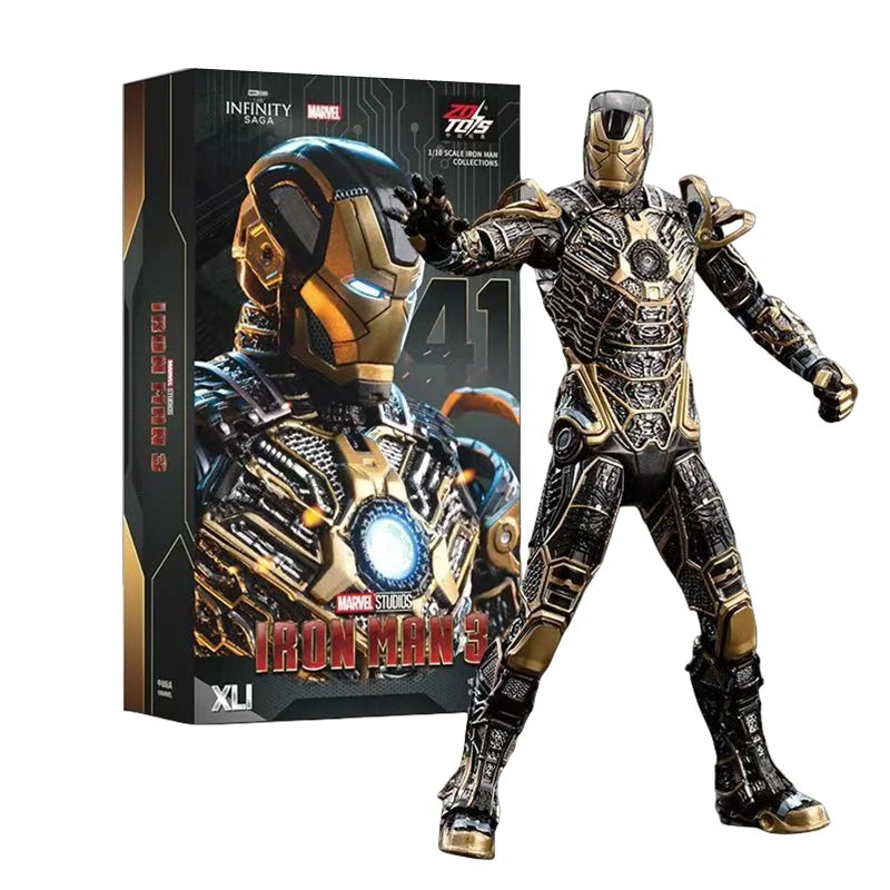 ZD Toys 7" Iron Man Action Figures – Joint Movable MK1 to MK50 Movie Collectible Dolls