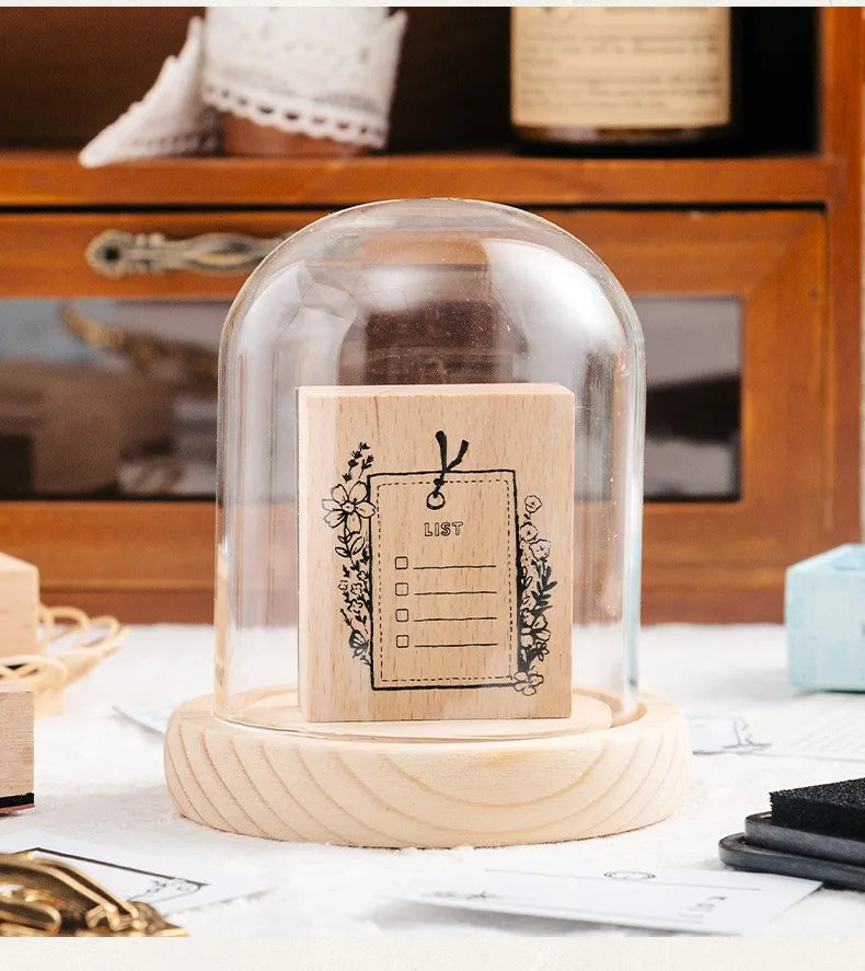 Cute Cat Wood Stamp Calendar – Daily & Monthly Planner Stamps for Journaling, Scrapbooking & DIY Crafts