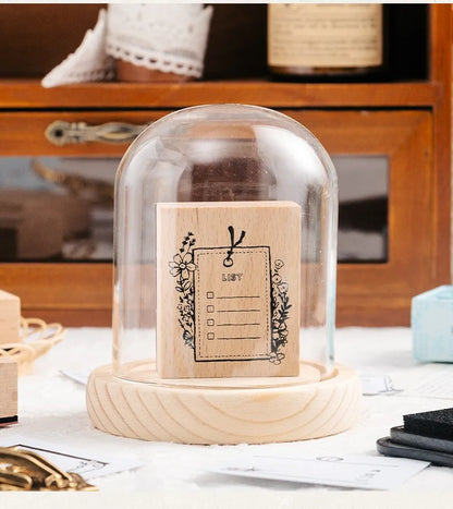 Cute Cat Wood Stamp Calendar – Daily & Monthly Planner Stamps for Journaling, Scrapbooking & DIY Crafts