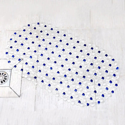 PVC Anti-Slip Bath Mat with Suction Cups – Soft Massage Shower Mat for Home Bathroom Safety