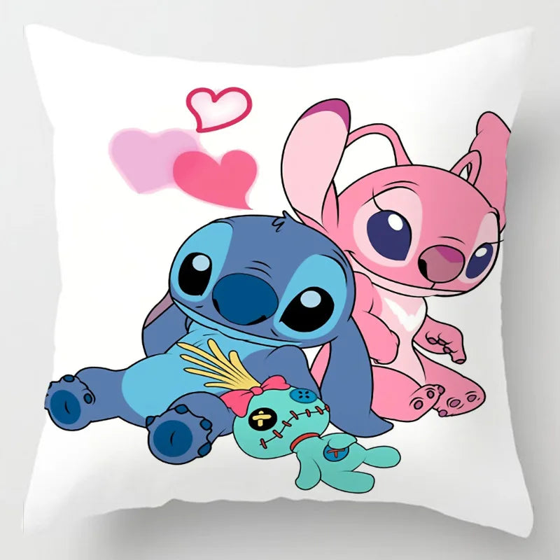 Anime Disney Stitch Double-Sided Print Pillowcase – Kawaii Stitch Pillow for Kids’ Room Decoration & Gifts
