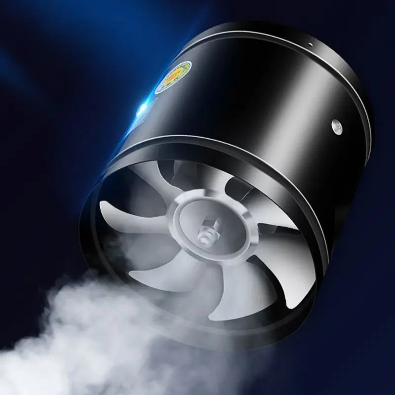 Powerful Silent Exhaust Fan – One-Way Booster, Quiet Inline Duct Blower with Pure Copper Motor, Low Noise HVAC Vent