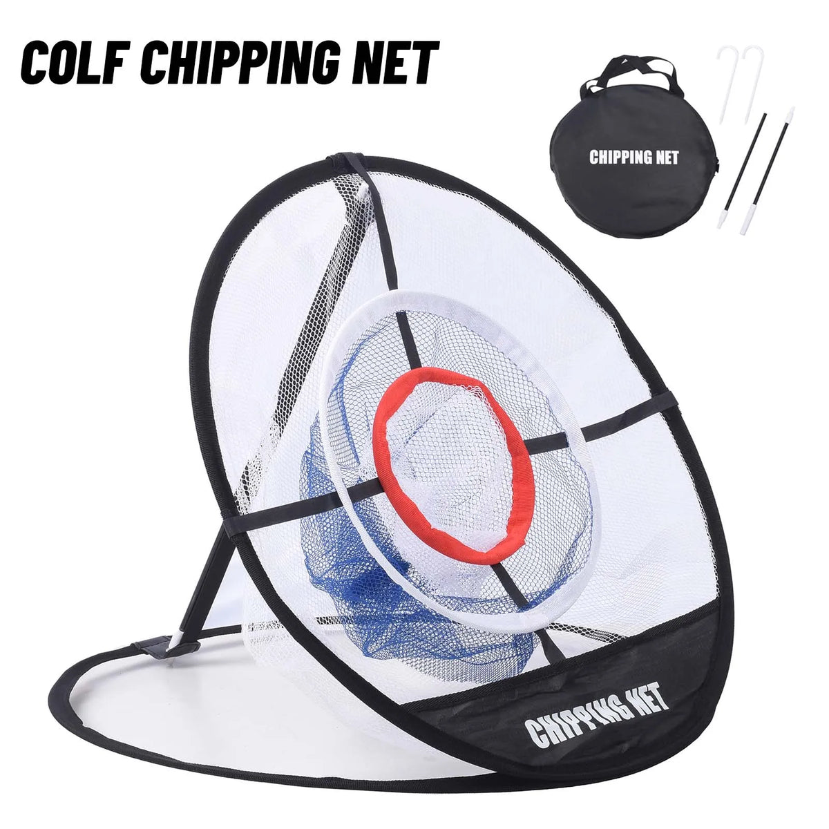 Foldable Golf Practice Net - Portable Indoor and Outdoor Golf Training Net for Swing Practice and Accuracy Improvement
