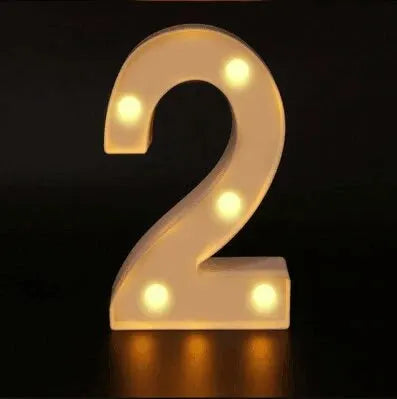 Luminous Alphabet & Number LED Night Light – Decorative Letter Lamp for Home, Wedding, Birthday & Party Decor