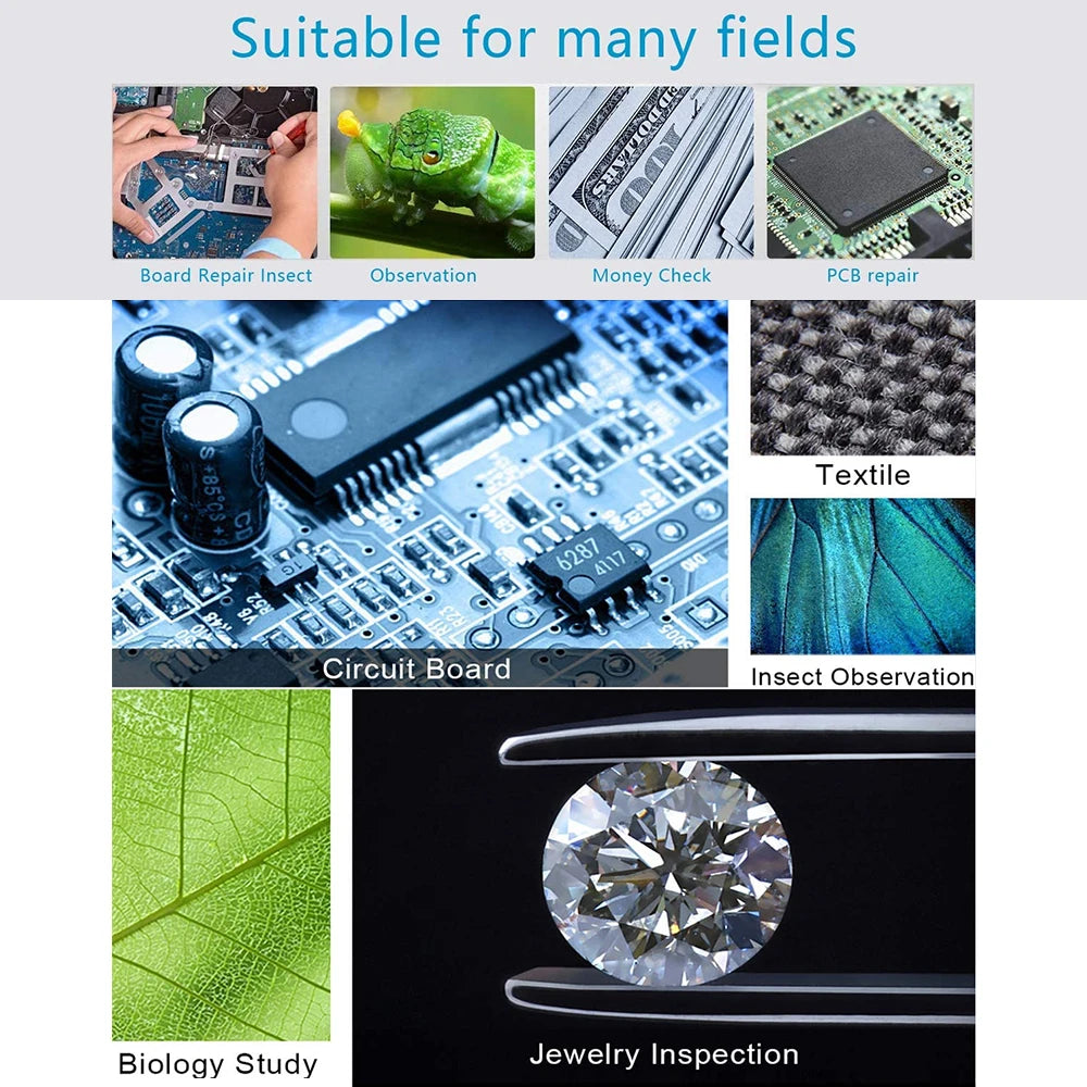 100X/200X Microscope Phone Lens with Clip – Magnifier for Plants, Insects, Hair, Skin, Jewelry & Jade Inspection