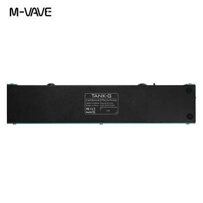 M-VAVE Tank-G Guitar Multi-Effects Pedal – Rechargeable with 36 Presets, 9 Preamp Slots, 8 IR Cab Slots & Modulation/Delay/Reverb Effects