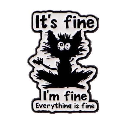 Cute Cat Enamel Pin — Cartoon Animal Lapel Brooch for Backpacks, Cosplay & Kids Gifts