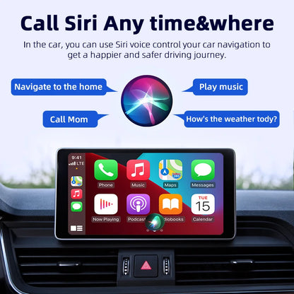 JMCQ Mini Wireless CarPlay and Android Auto Adapter - Wired to Wireless Box for Toyota, Mazda, Nissan, Suzuki, Kia, Ford, Skoda, Hyundai