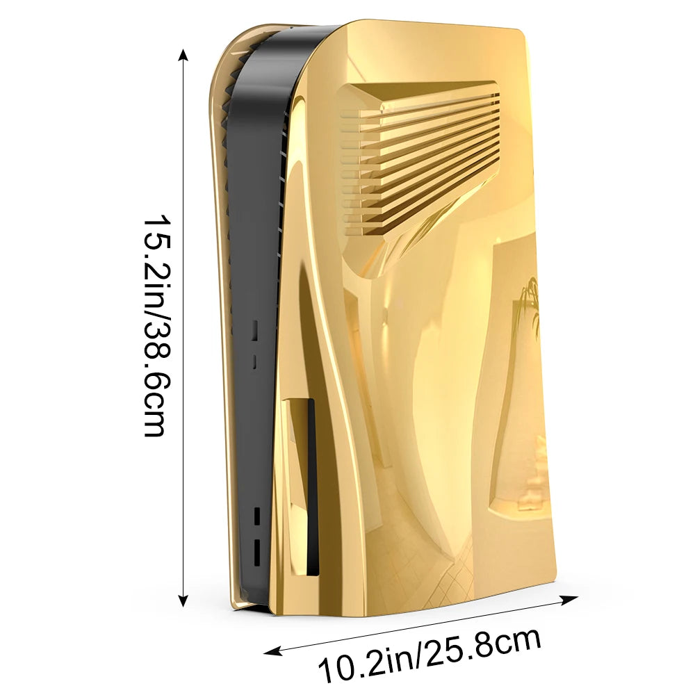 PS5 Disc Edition Faceplate Cover with Cooling Vents – Frosted Heat Dissipation Protective Shell for Sony PlayStation 5