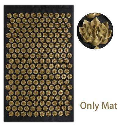 Pranamat Eco Lotus Spike Mat — Acupressure Massage Cushion for Neck, Back & Feet, Kuznetsov Applicator Yoga Therapy
