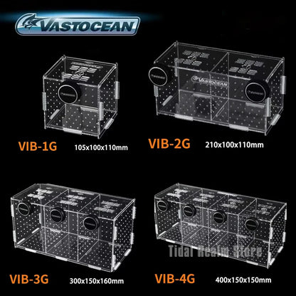 Magnetic Acrylic Fish Breeding & Isolation Box, Aquarium Hatchery Tank Divider with Combined Design for Safe Fish Separation & Care