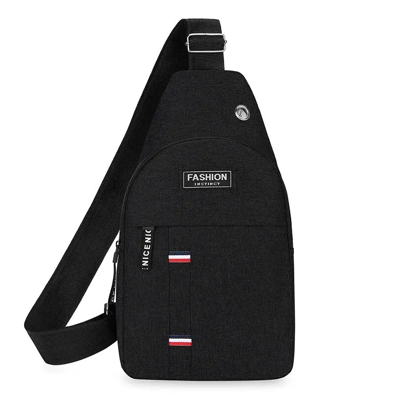 Men's Chest Bag - One Shoulder Crossbody with Large Capacity, Outdoor Sports and Leisure Fashion Small Shoulder Bag