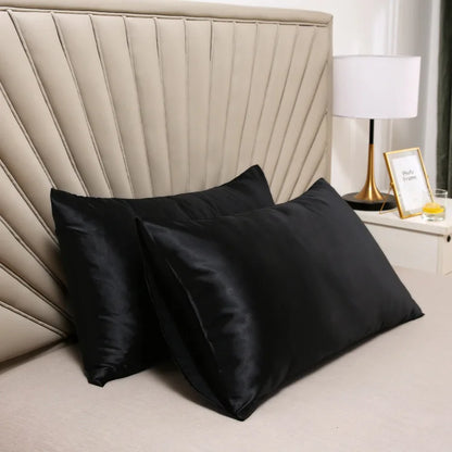Silk Satin Pillowcase — Hair & Beauty Friendly Pillow Cover, Comfortable Home Decor for Standard/Queen, 1PC