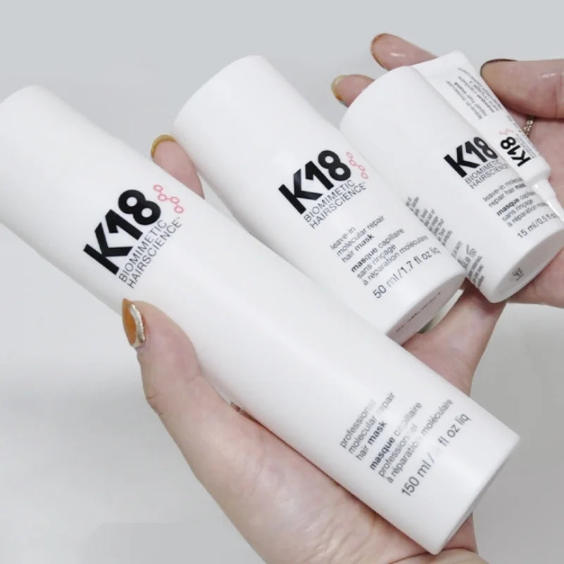 K18 Leave-In Molecular Repair Hair Mask – Deep Conditioning Keratin Treatment for Smooth, Healthy Hair (50ml/150ml)