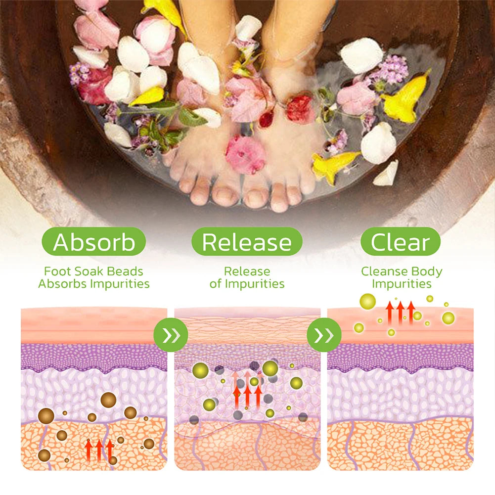 10PCS Detox Foot Soak – Herbal Lymphatic Health, Blood Circulation, Fat Burning, Stress Relief & Foot Bath Dehumidification