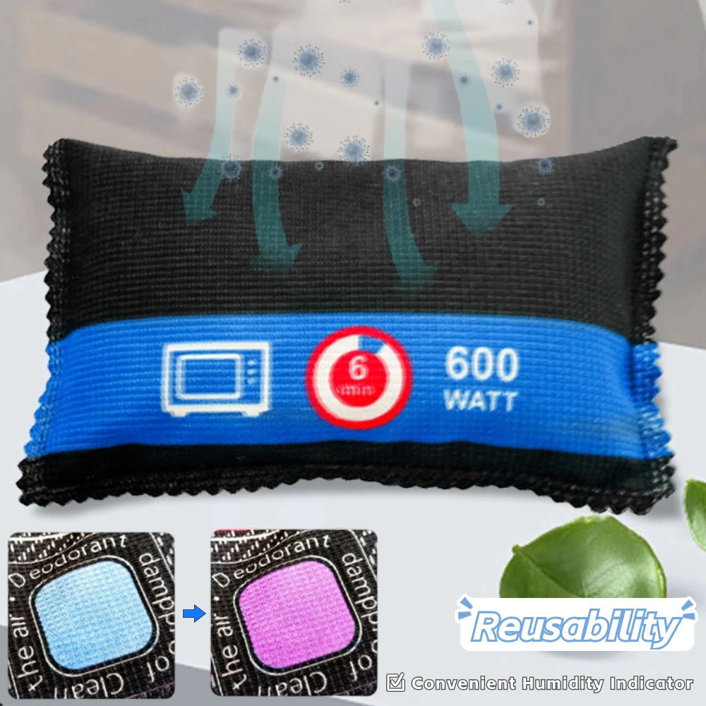 Car Dehumidifier Bag - Reusable Silica Gel Desiccant, Moisture Absorber, Multifunctional for Wardrobe, Shoe Cabinet