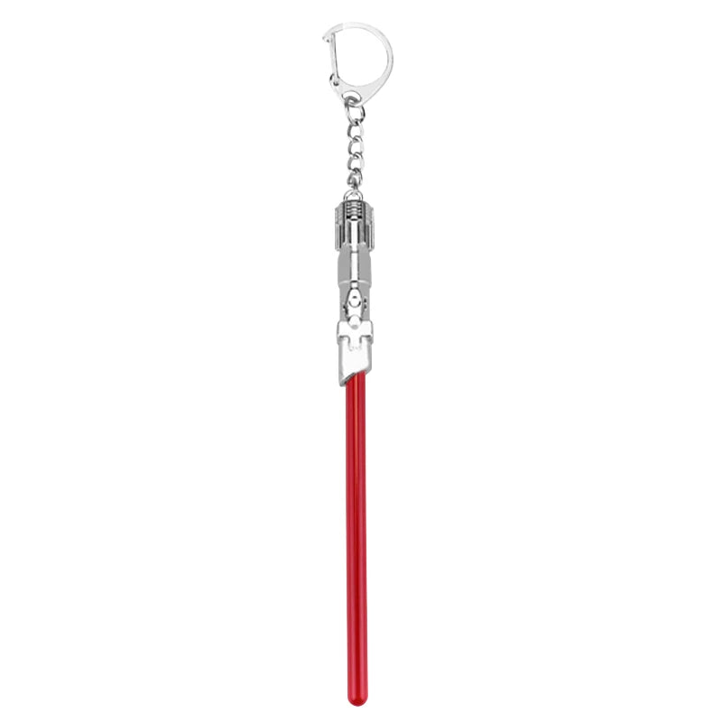 Star Wars Spaceship & Lightsaber Keychain – Metal Pendant Keyring, Cosplay Jewelry Gift for Men