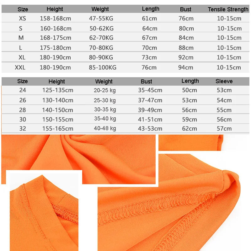 Unisex Compression Long Sleeve Base T-Shirt – Sports Fitness Top for Men, Women & Kids (Running, Gym, Basketball, Football)