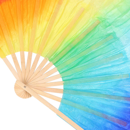 1pcs 150cm Length Dancing Fan - Hot Selling Ms. Belly Gradient Color Dancer Practice Long Imitation Dance Props Silk Fans