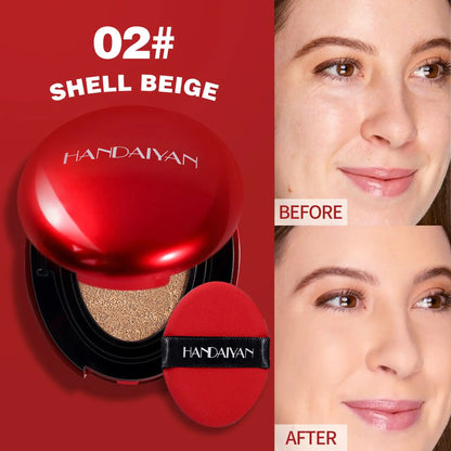 BB Cream Air Cushion Foundation - Full Coverage, Waterproof & Long-Lasting Brightening Makeup for Women - Korean Cosmetics