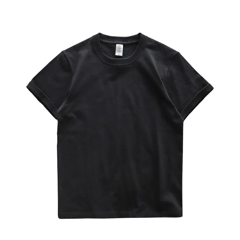 Dukeen Heavyweight Cotton T-Shirt - 280gsm Oversized Short Sleeve Casual Tee for Men Summer Streetwear