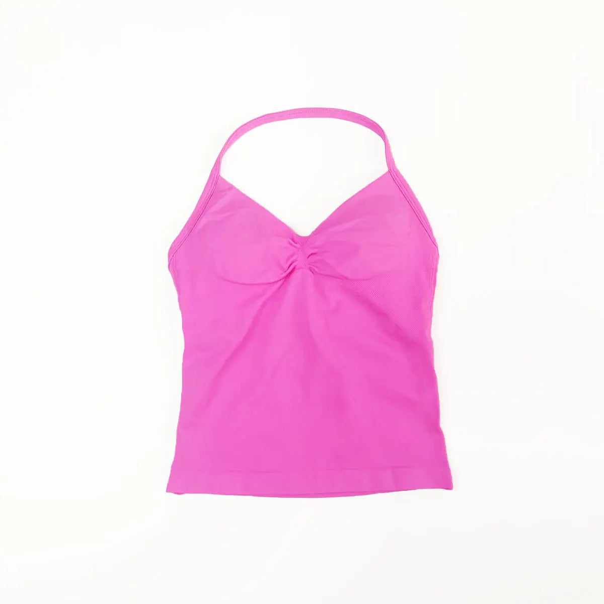 Women’s Longline Strappy Sports Yoga Vest Open Back Gym Tank Top Halter Running Fitness Bra Workout Top NCLAGEN Impact Style