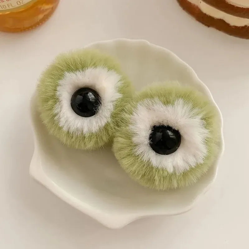 New Cartoon Animal Hair Clip – Cat Ear Plush Hair Claw for Women & Girls Winter Hair Accessory